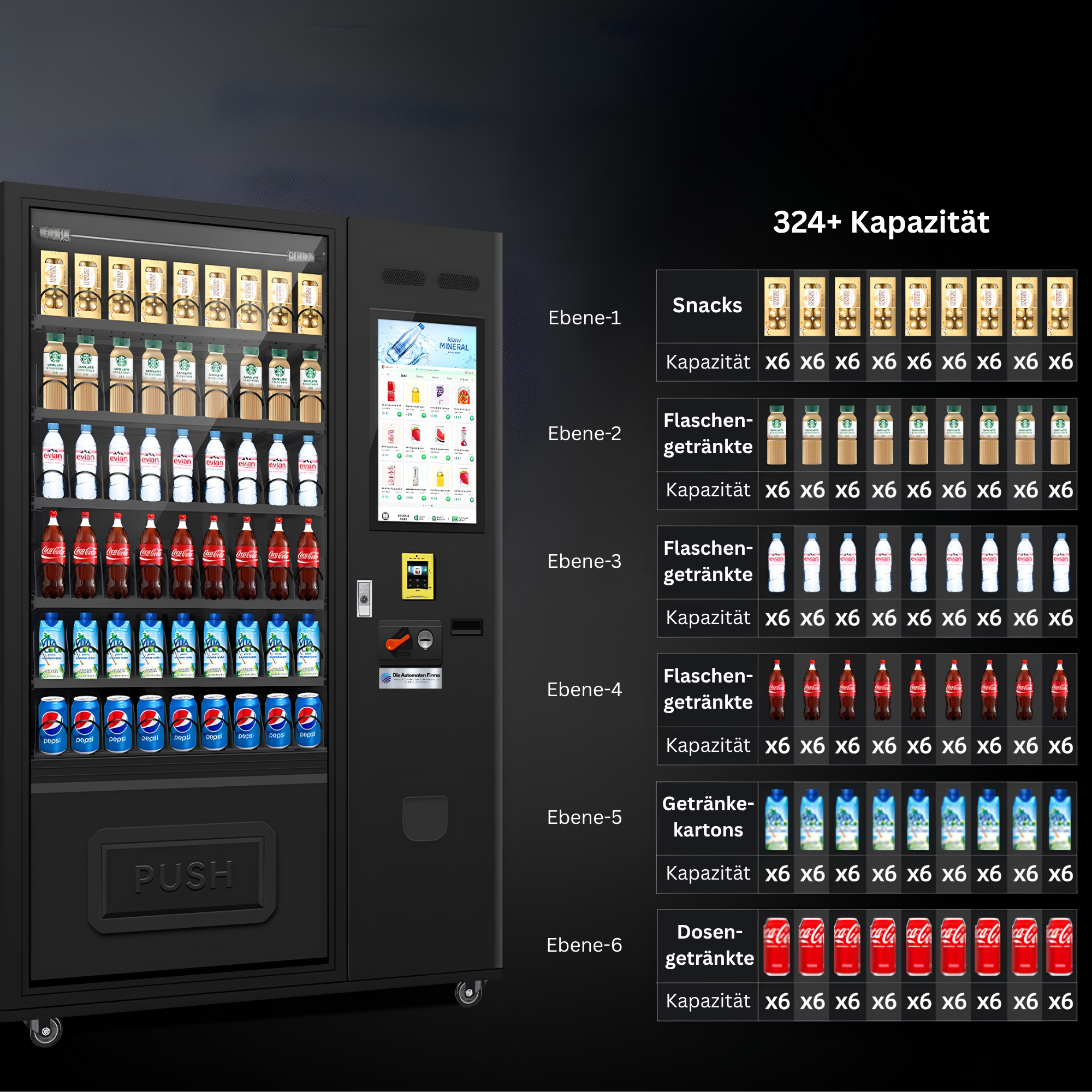 DAF-Silvretta-Snackautomat 324+ (Soft-Lift System)