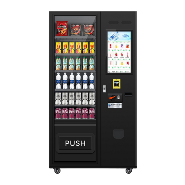 Kompakter Snackautomat für kleine Pausenräume in Schweizer Büros.