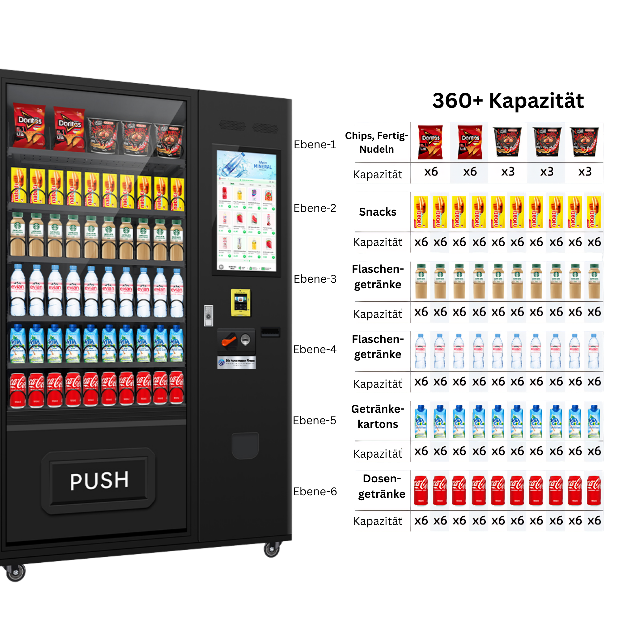 DAF-Weisshorn-Snackautomat 360+ (Big Screen)